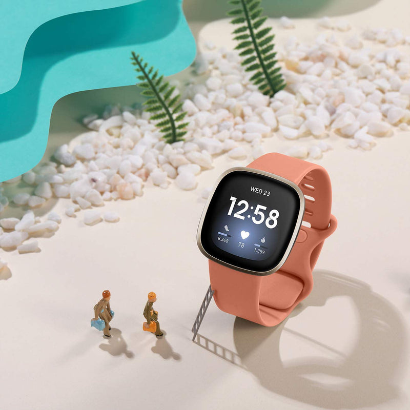 GEAK 15 Pack Bands Compatible with Fitbit Versa 3/Fitbit Sense Bands, Soft Replacement Wristband for Fitbit Sense/Versa 3 Bands Women, Flexible Waterproof Sport Watch Strap for Women Men Small 15 Pack - NewNest Australia