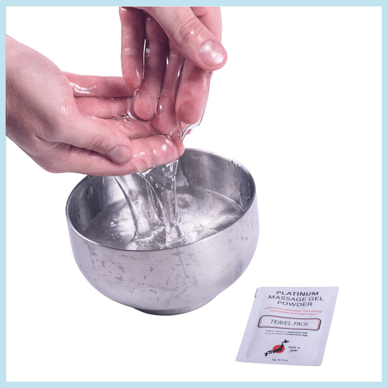 Premium Nuru Massage Gel Powder | 5g Travel Sachet Makes 500ml/ 16.9 fl oz | Made in Japan Paraben & Glycerine Free Pack of 1 - NewNest Australia