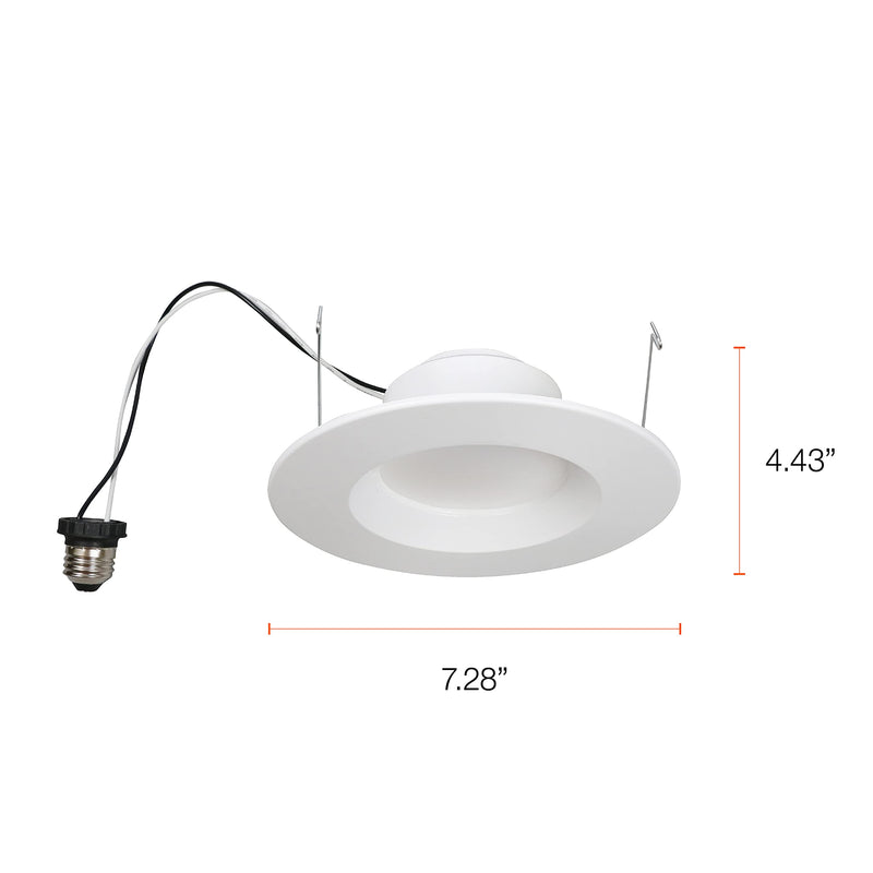 SYLVANIA LED Bulb RT 5"/6" Recessed Downlight Kit, 65W Equivalent, Efficient 9W, Dimmable, 625 Lumens, Warm White, 2700K, Contractor Series - 1 Pack (74405) Soft White 1 Count (Pack of 1) - NewNest Australia