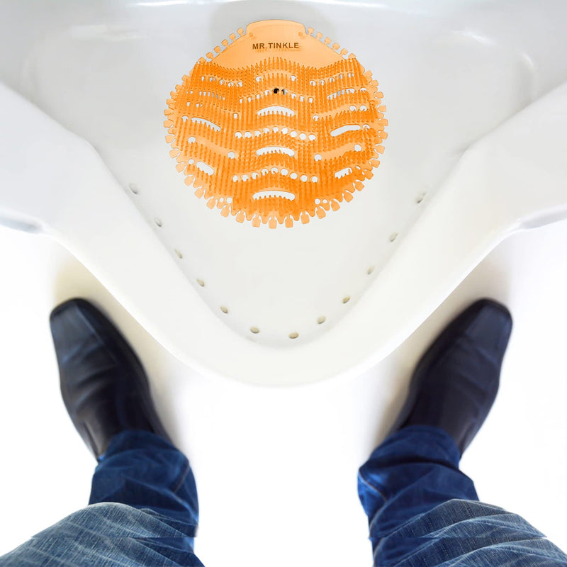 MR. TINKLE Urinal Screens Deodorizer–Set of 10 Urinal Screens–5x Orange and 5x Lavender Urinal Deodorizer–6.81in x 6.81in Commercial Air Freshener Ideal for Office, Mall, Restaurant - NewNest Australia