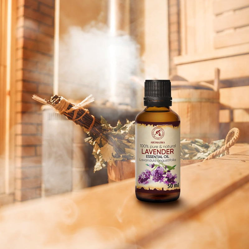 Lavender Essential Oil 50 Ml - Bulgaria - 100% Natural & Pure - Essential Lavender Oil For Good Sleep - Body Care - Wellness - Relaxation - Massage - Room Fragrance - Oil Burner - Glass Bottle - NewNest Australia