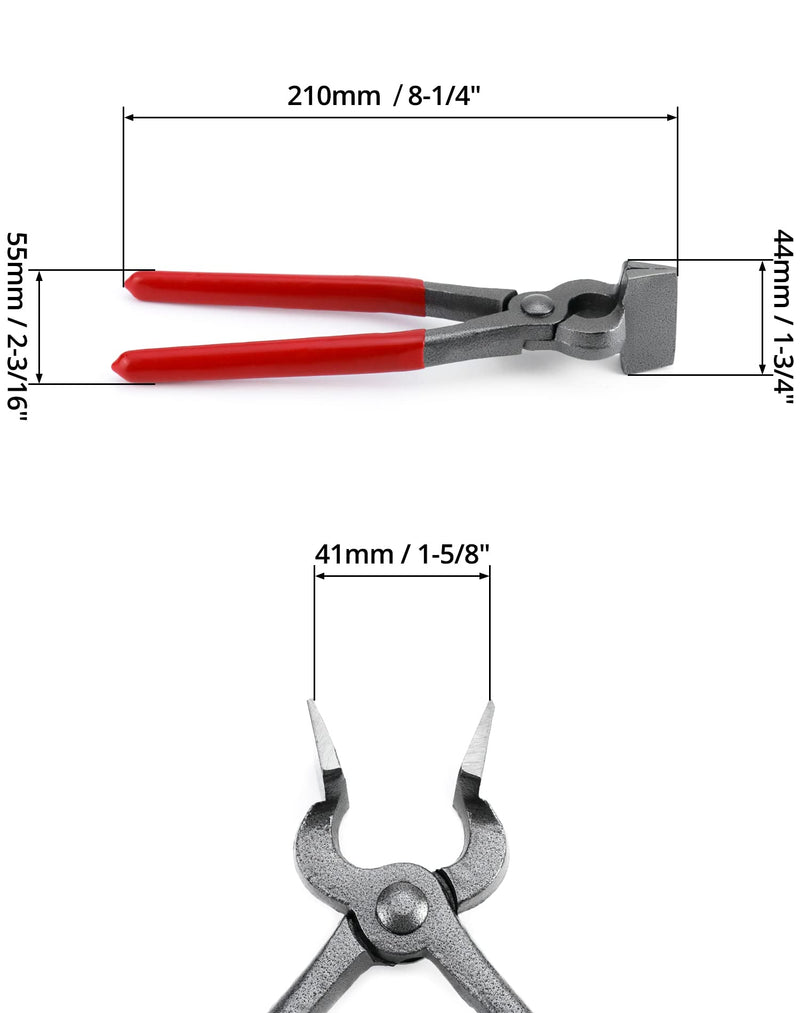QWORK Flat Pliers Leather Press Pliers, Leather Edge Adjustment Flattening Pliers, DIY Leather Craft Tools for Bag Belt - NewNest Australia