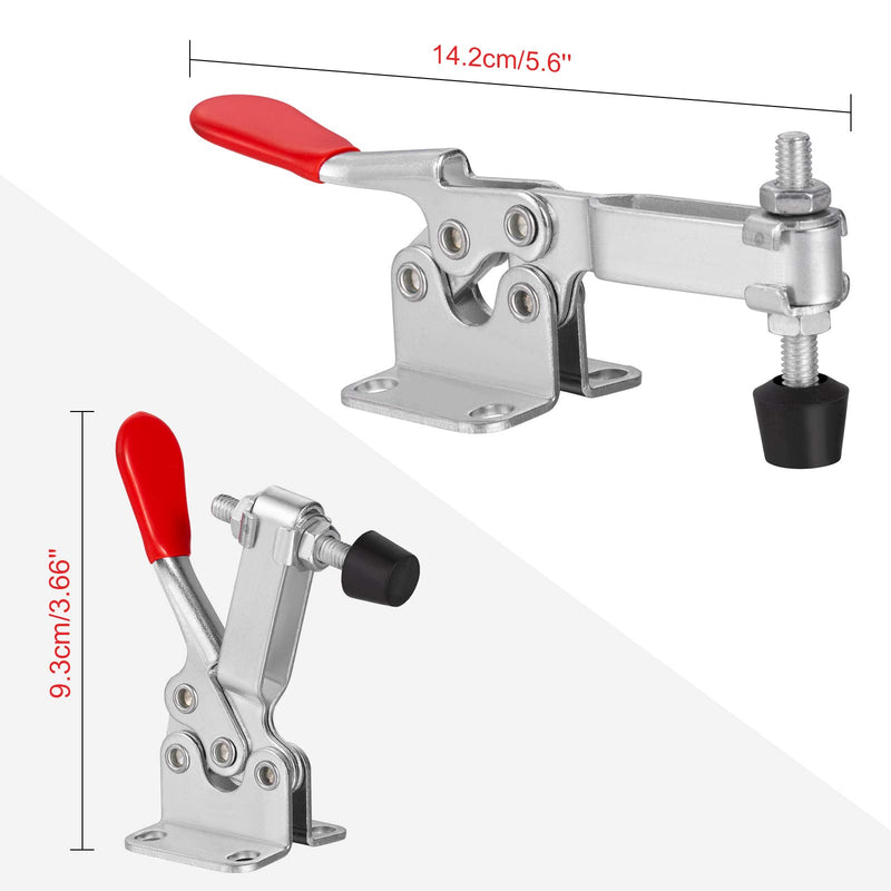 Accessbuy 4pack Hold Down Toggle Clamps Latch Antislip Red 201-B 220lbs Quick Release Tool - NewNest Australia