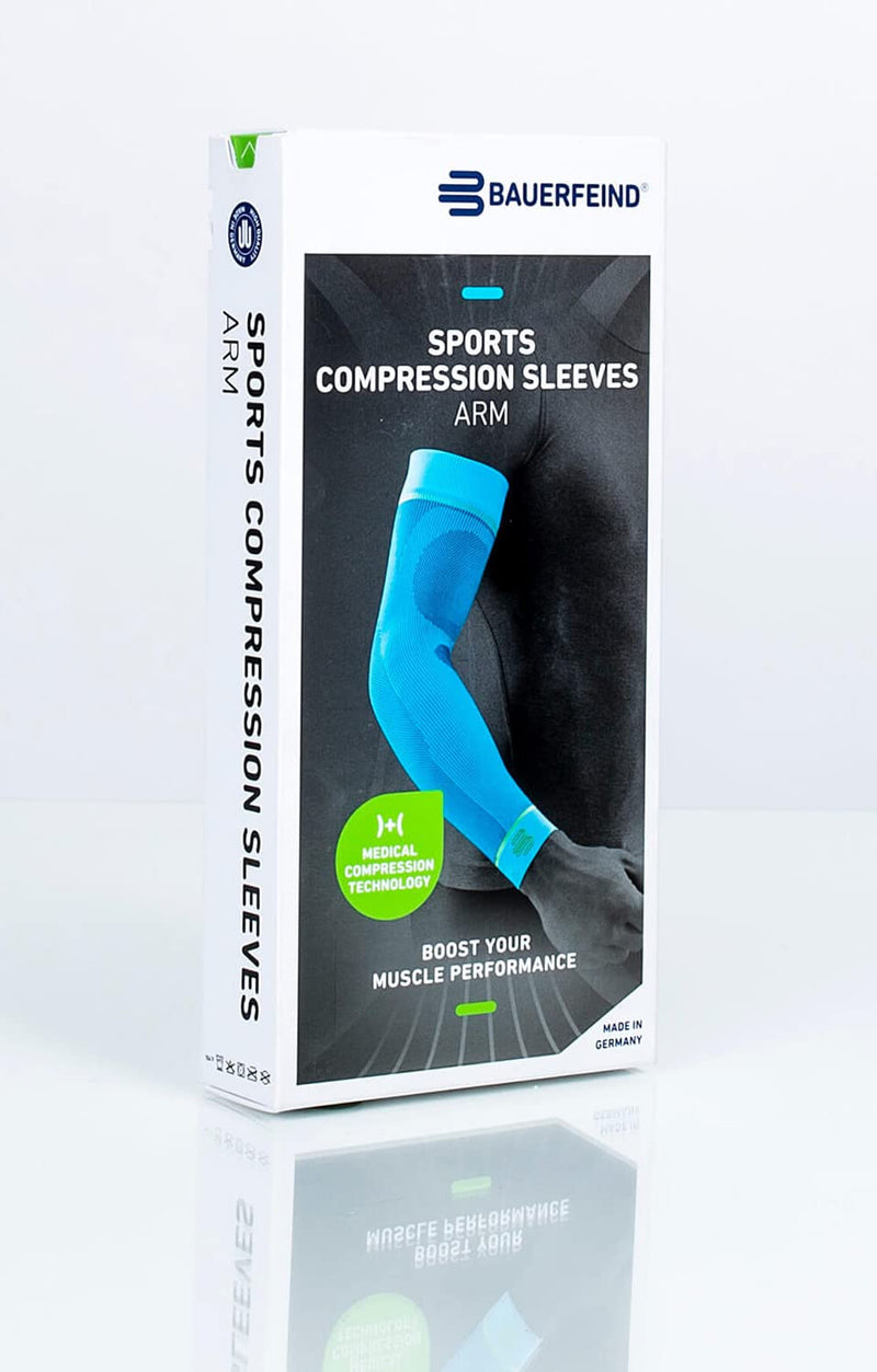 Bauerfeind Arm Sleeve "Sports Compression Sleeves Arm", 1 Pair Sports Compression Bracelets, Unisex, Arm Warmers For Ball And Endurance Sports For Strengthening Muscles, Arm Warmers, Red - NewNest Australia