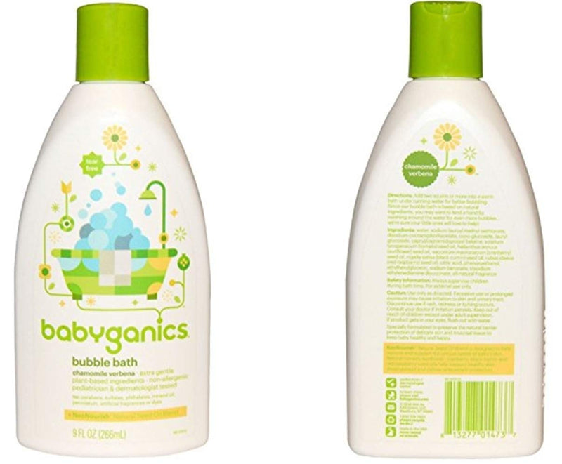 BabyGanics, Bubble Bath, Chamomile Verbena, 9 fl oz (266 ml) - NewNest Australia