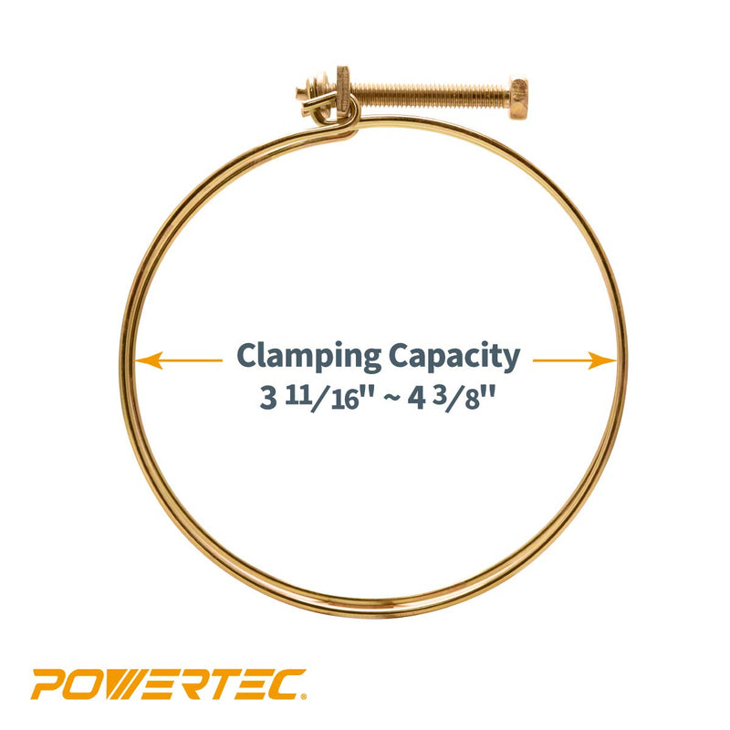 POWERTEC 70101 4" Double Wire Hose Clamp | 5 Pack - NewNest Australia