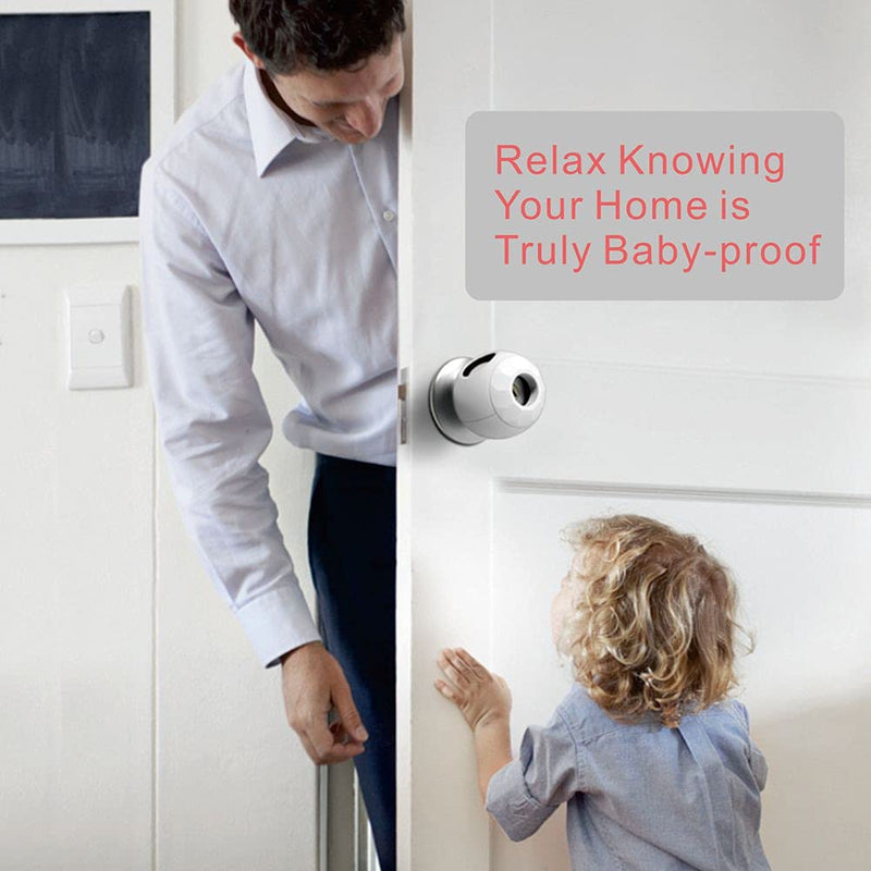 Childproof Door Knob Covers Babyproof (6 Pack) Child Door Locks Door Handle Baby Proofing Door Safety for Kids by AILUOQI - NewNest Australia