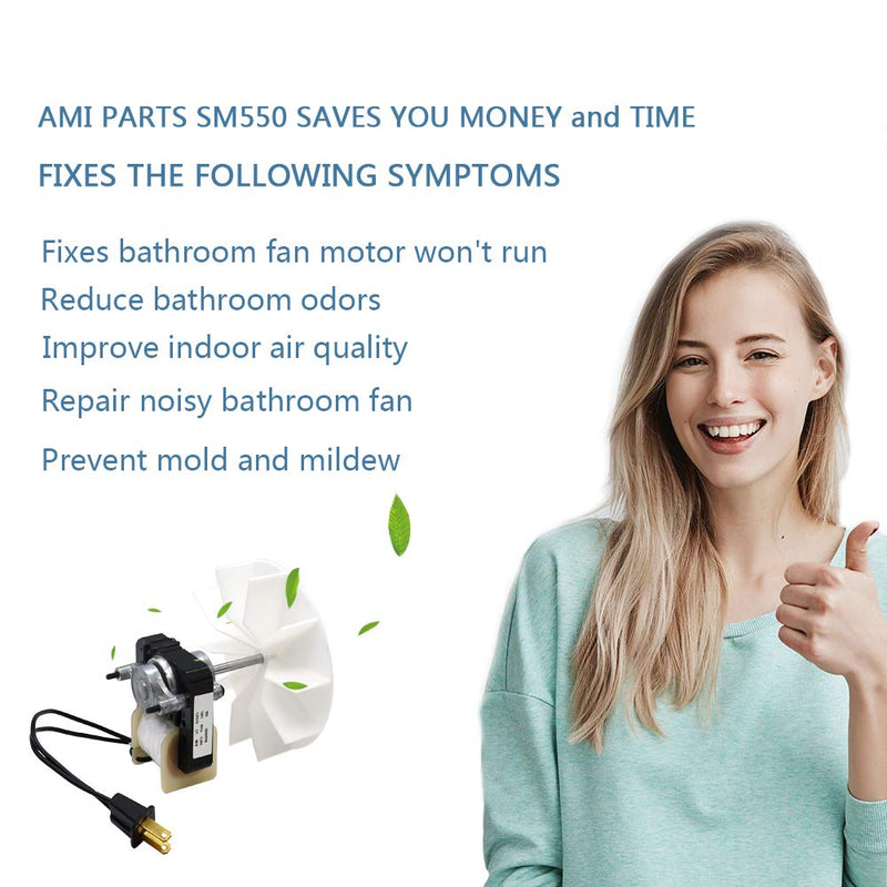 AMI PARTS Universal Bathroom Vent Fan Motor Kit SM550 Electric Motors - 50 CFM 120V - NewNest Australia