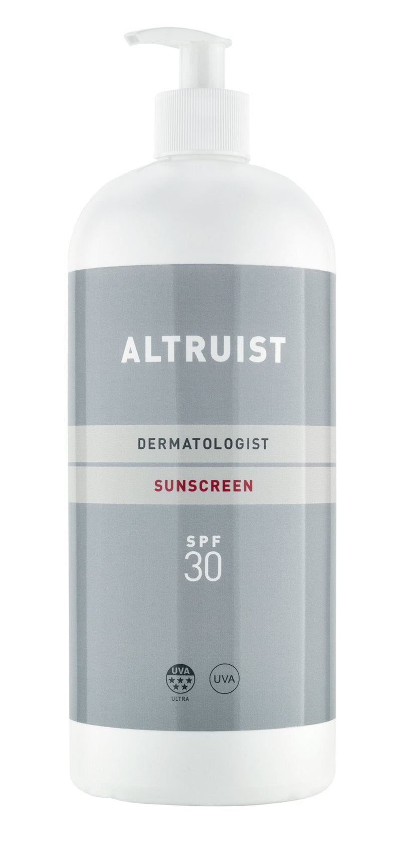 ALTRUIST. Dermatologist Sunscreen SPF 30 – Superior 5-star UVA protection by Dr Andrew Birnie, suitable for sensitive skin – 1 Litre + Dermatologist Sunscreen SPF 30 - NewNest Australia