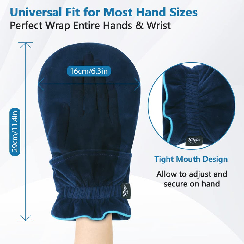 Hilph cooling gloves chemotherapy ice pack, newly improved super soft fabric, cold and heat therapy for finger pain, hand pain, swelling, chemo with 4 gel cooling pads L - NewNest Australia