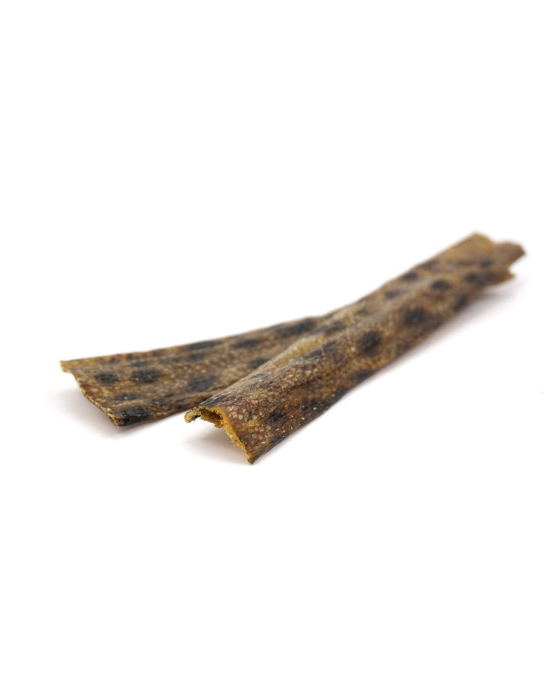 SKIPPER'S Wolf Fish Skin Flatties - Air Dried Grain Free Dog Treats, Healthy & Long Lasting Natural Dog Dental Chews, High in Protein with Essential Omega 3 & 6 Oils | Great for Teeth Regular (250g) 250 g (Pack of 1) - NewNest Australia