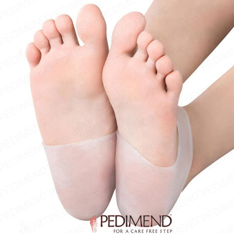 PEDIEMEND Silicone Heel Protector Sleeve Unisex Moisturizing Heel Protective Pad Relieve Pressure - Invisible and flexible material - heel spur treatment, bone spur, aching feet, aches - NewNest Australia