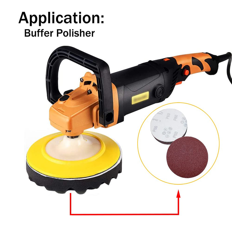 Adiyer [20 Pack] 7-inch 600 Grit Hook and Loop Sanding Discs Sandpaper, Aluminum Oxide Abrasive - NewNest Australia