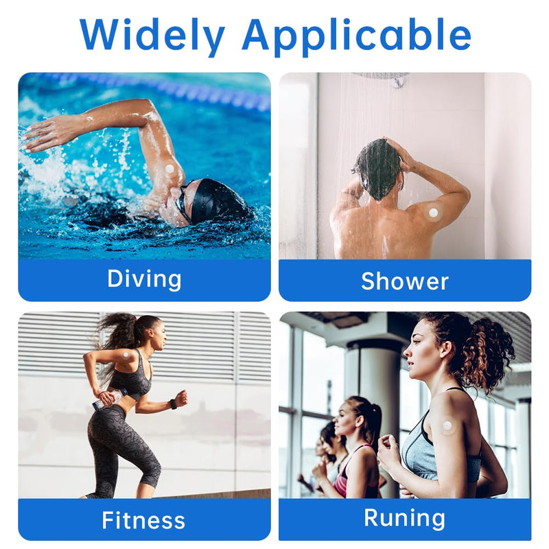 Acwoo Freestyle Libre 3 Plasters, Pack Of 35 Breathable Plasters For Freestyle Libre 3 Sensor, Cgm Sensors, Protection Fixation Plasters, Skin-Friendly Waterproof Plasters For Swimming And Bath - NewNest Australia
