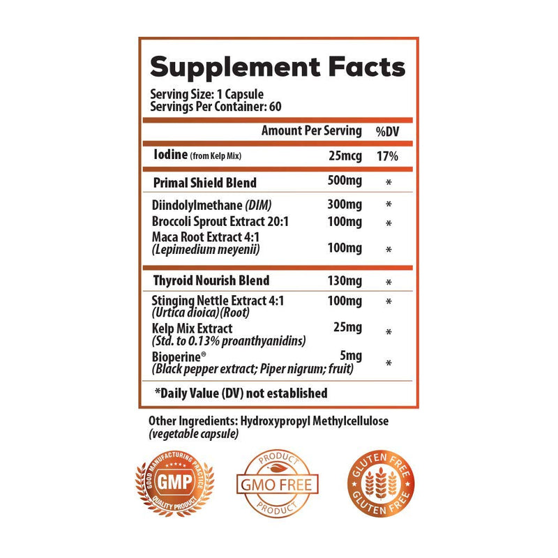 Estrogen Blocker for Men and Hormone Balance for Women: DIM 300mg Supplement with Iodine - Lean Muscle Mass, Liver Health, Thyroid Support (60 Servings) Vegan - NewNest Australia