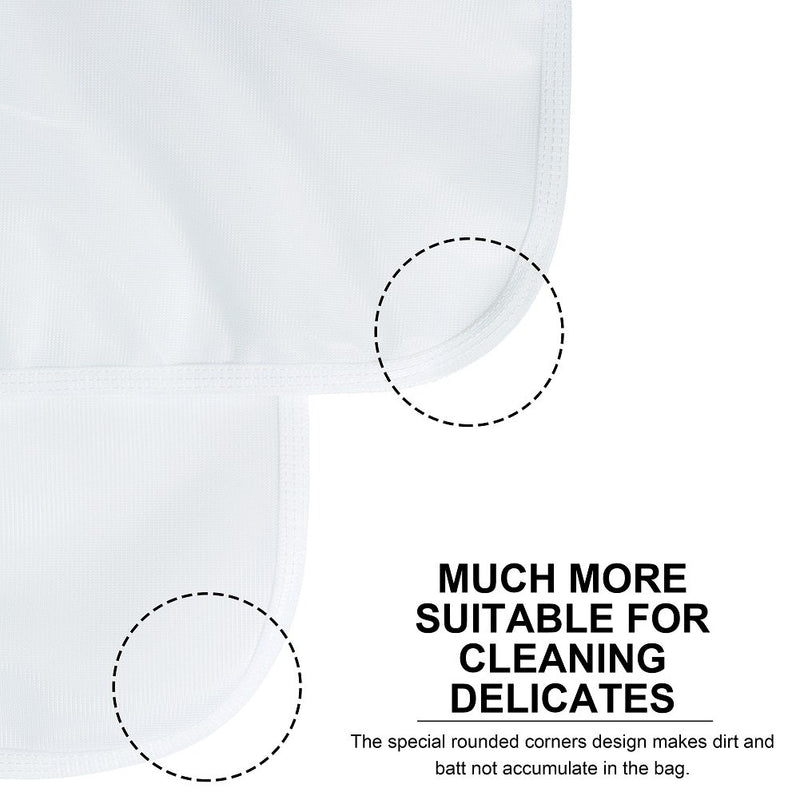 NewNest Australia - TENRAI Delicates Laundry Bags, Bra Fine Mesh Wash Bag for Underwear, Lingerie, Bra, Pantyhose, Socks, Use YKK Zipper, Have Hanger Loops, Small Openings (White, 3 Small) 