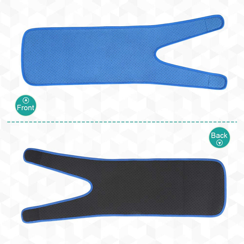 Thigh Support Brace, Hamstring Wrap Compression Sleeve with Anti-Slip Strip Support Thigh Quad Sprains, Tendonitis, Strains, Pulled Muscle Injury Rehab and Recovery, Fits Men and Women (Blue) - NewNest Australia