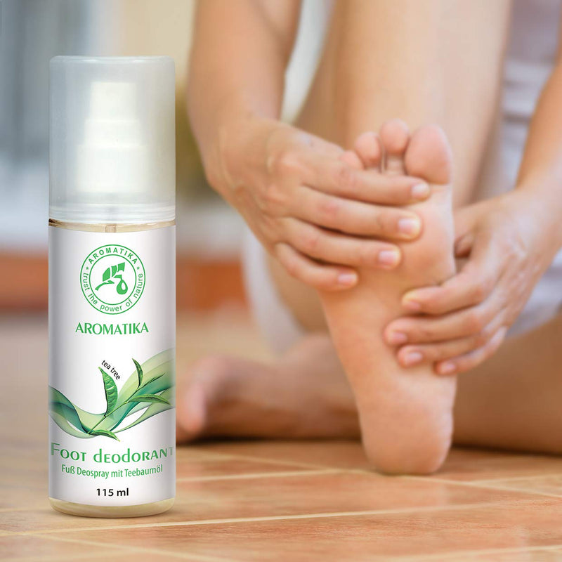 Foot Spray With 100% Natural Tea Tree Oil And Peppermint Fragrance - Foot Deodorant 115 Ml - Foot Deodorant Spray For Foot Care And Against Foot Odor - Foot Spray - NewNest Australia