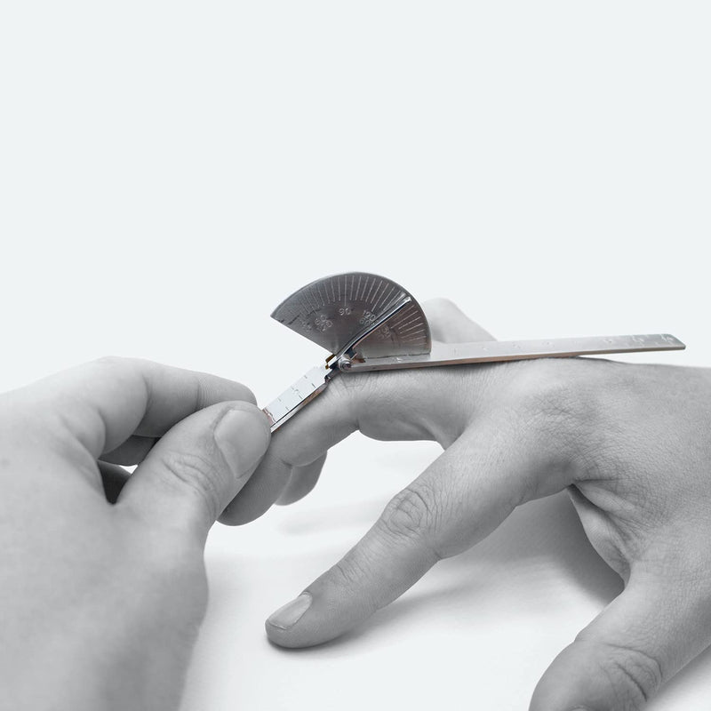 Finger goniometer | 0-180° | Stainless steel | Length: approx. 14.5 cm | Joint knife - NewNest Australia