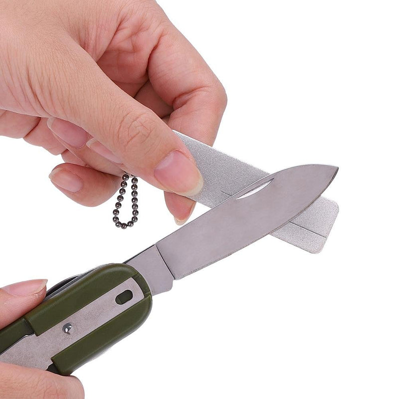 Mini Knife Sharpener, Mini Pocket Stone Grinder Sharpener with Keychain Knife Sharpening Tool - NewNest Australia