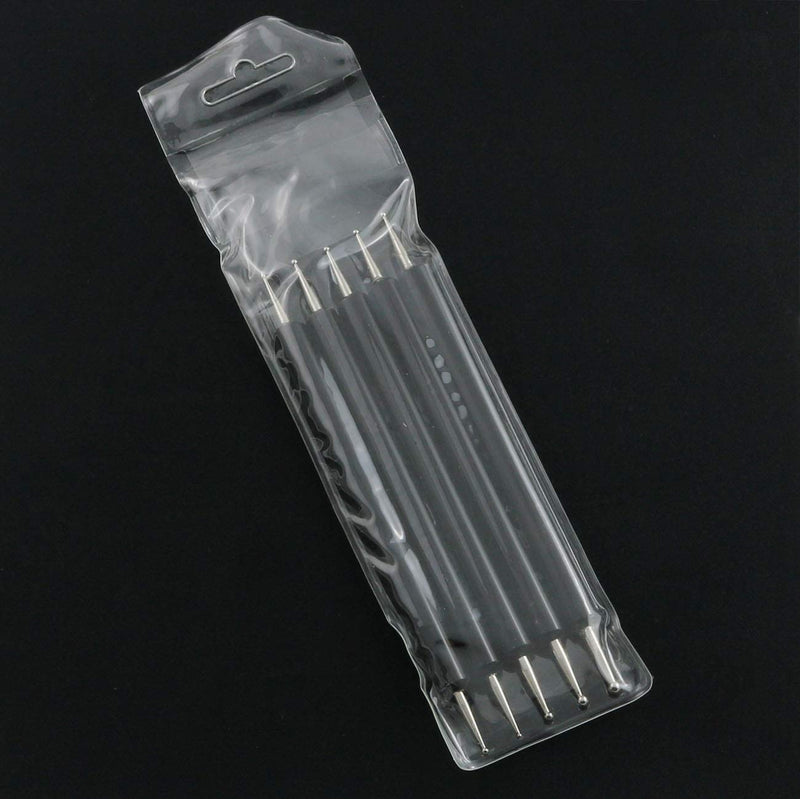 ZYAMY 5pcs Double Head Acrylic Rod Round Head Indentation Pen Pattern Tracing Stylus for Tracing, Transferring, Embossing, Drawing, Painting, Engraving, Sculpting - NewNest Australia