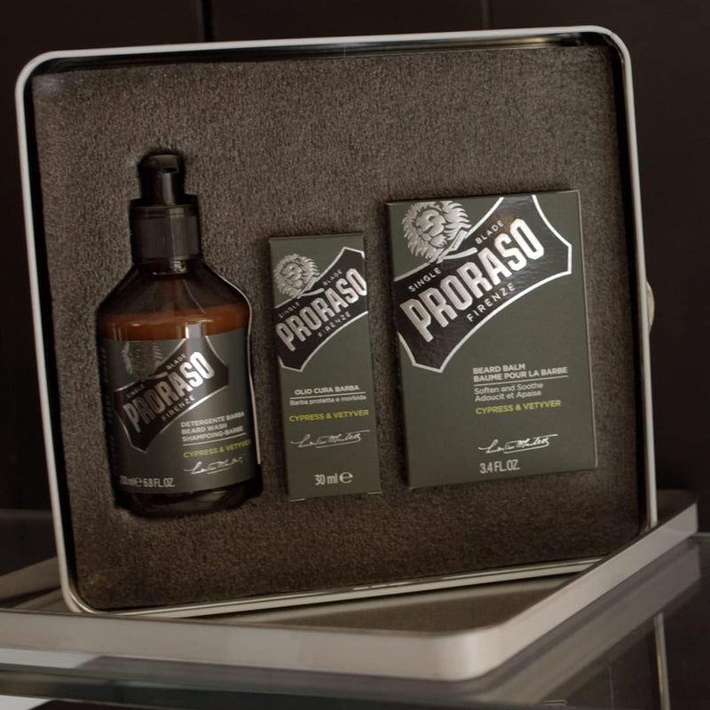 Proraso beard care set, Cypress & Vetyver green 900 g (pack of 1) Cypress e Vetyver - NewNest Australia