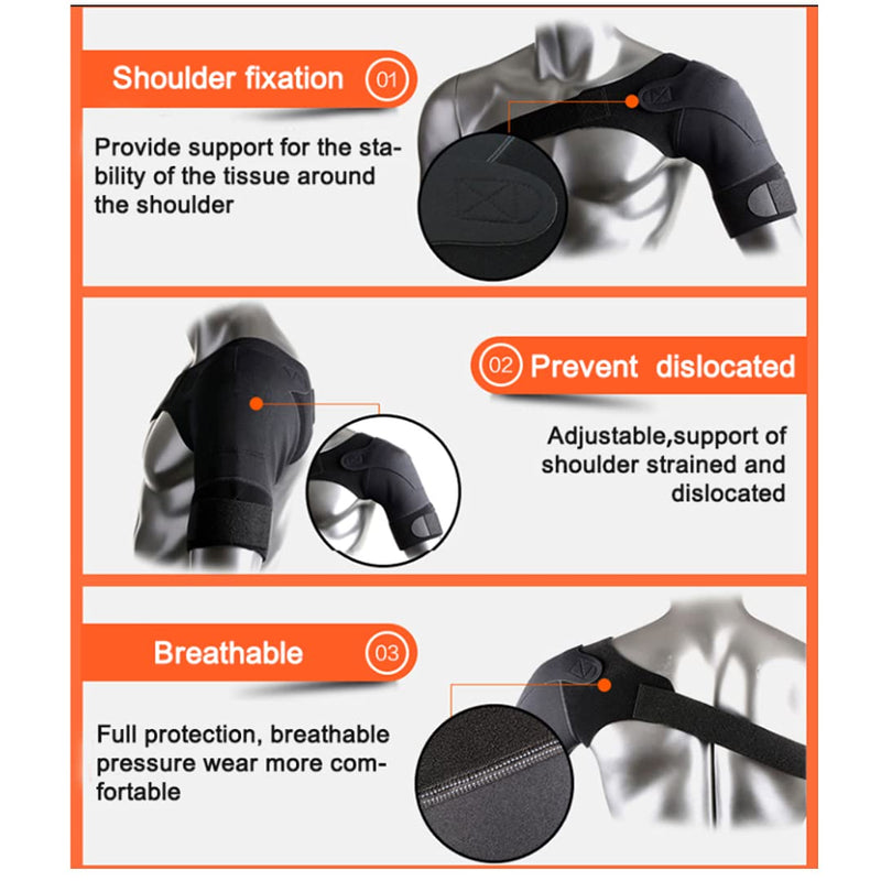 Spinegear Improved Rotator cuff Shoulder Support for Men & Women UK design Injury recovery strap for Right/Left Arm Shoulder brace for Pain Frozen Shoulder Dislocated Joint & Soreness One size - NewNest Australia