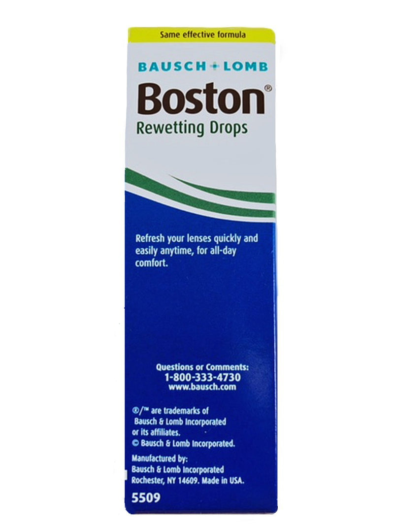 Bausch + Lomb Boston Rewetting Drops - 0.33 oz, Pack of 4 - NewNest Australia