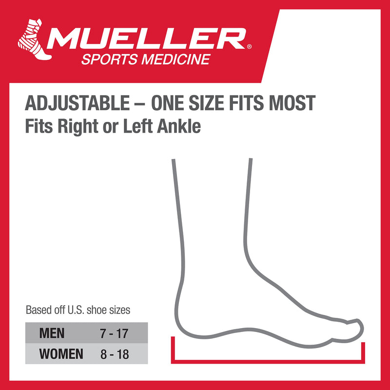 Mueller Sports Medicine Lite Ankle Support Brace, Black, One Size - NewNest Australia