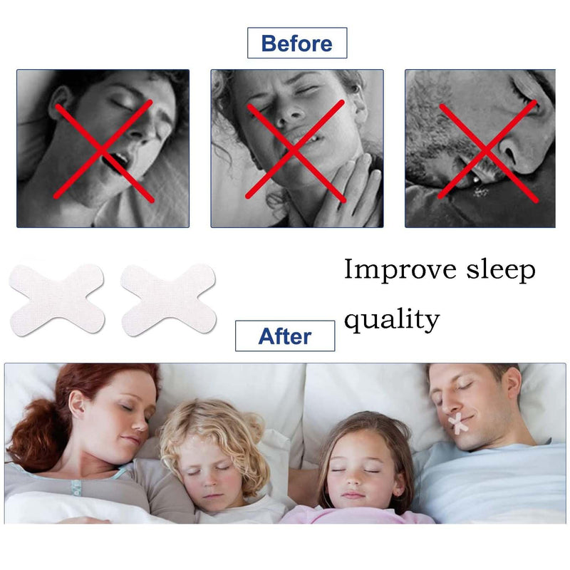 120 Pcs Sleep Mouth Tape, Mouth Tape for Sleeping, Sleep Strip Mouth Tape for Snoring for Better Nose Breathing Improved Nighttime Sleeping Less Mouth Breath and Snore - NewNest Australia