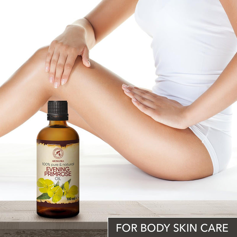 Evening Primrose Oil 100 Ml ‚ Oenothera Biennis Oil ‚ Cold Pressed & Refined ‚ 100% Pure & Natural ‚ Best Care For Face ‚ Body ‚ Massage ‚ Wellness ‚ Cosmetics ‚ Glass Bottle - NewNest Australia