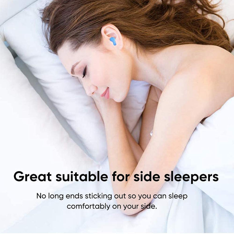 Silicone Ear Plugs for Sleeping Custom Fit Noise Reduction Reusable Super Soft Silicone Earplugs for Snoring, Swimming, Travel, Concerts, Work, Studying, Loud Noise - The Earplug for Sleep - NewNest Australia