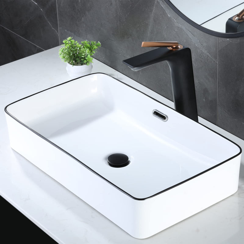 Bathroom Sink Drain, Pop Up Drain Stopper with Overflow, Lavatory Vanity Vessel Sink Drain Assembly, Matte Black - NewNest Australia
