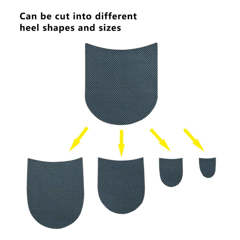 UNIKSTEP 2 Pairs Shoe Heel Pads, Shoe Repair Rubber Heels, 3.5mm Thick Anti-Slip Cushion and Protector, Replacement Set with Nails Sandpaper Self-Adhesive Stickers - NewNest Australia
