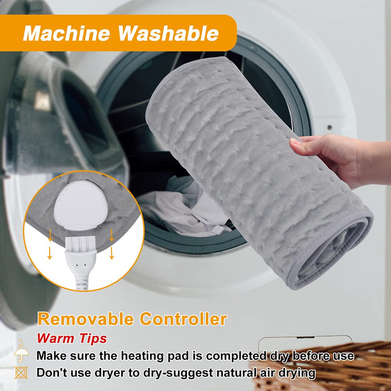 Volenx Heat Pad 12"x24", Heating Pad with Auto Shut Off & Machine Washable, Electric Blanket with 6 Heat Levels & 4 Timer Settings, Soft Heated Blanket for Back Neck Shoulder - NewNest Australia