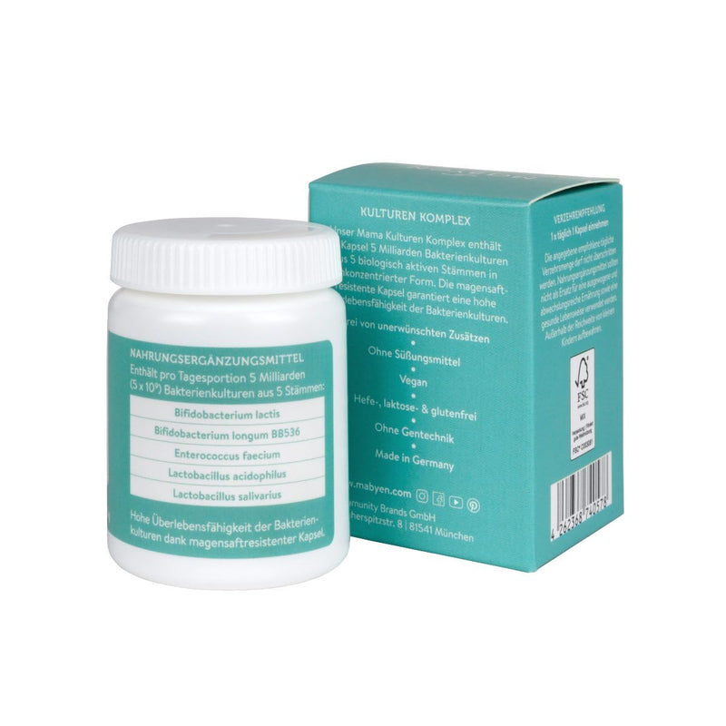 Mabyen Mama Cultures Complex | Probiotics Intestinal Restoration Pregnancy And Breastfeeding | Dietary Supplement | Intestinal Flora Building For Pregnant Women And Mothers | For Healthy Digestion - NewNest Australia