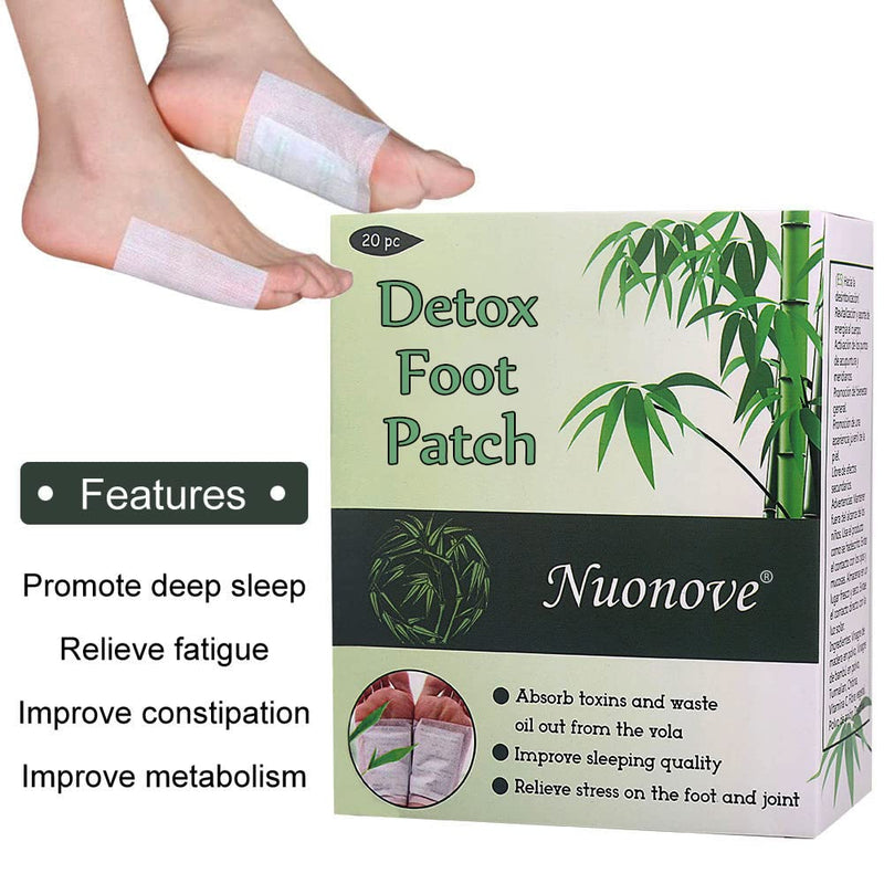 Detox Foot Patches, Detox Foot Pads, Foot Patches, Cleaning Detox Foot Pads, Foot Care, Improve Sleep Quality Enhance Blood Circulation, Foot Pads to Remove Body Toxins, 20 Pcs - NewNest Australia