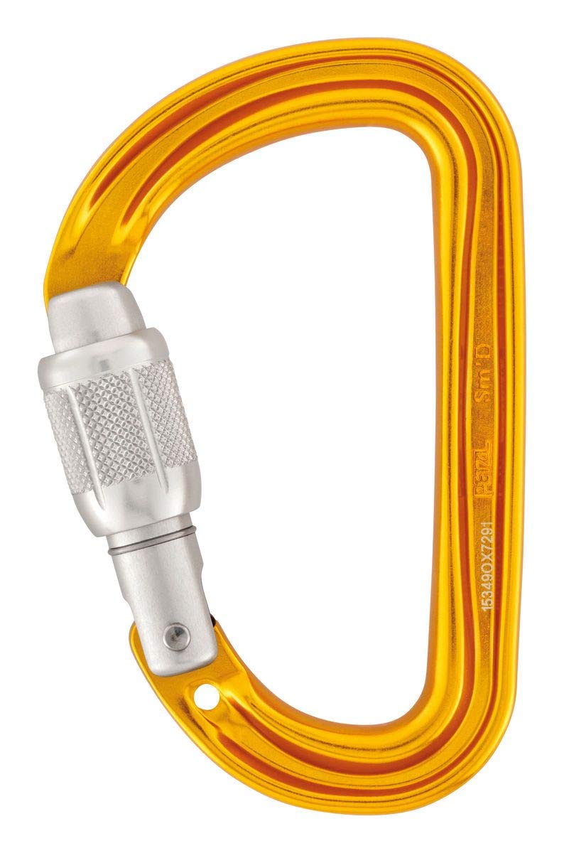 Petzl SM'D Carabiner - Versatile, Lightweight, Compact, D-Shaped Locking Carabiner for Rock and Ice Climbing TWIST-LOCK - NewNest Australia