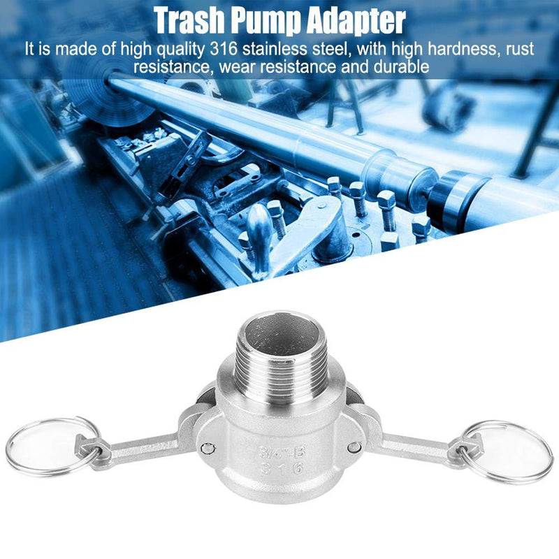 B Trash Pump Adapter, DN20 3/4" Stainless Steel Female Camlock Adapter - NewNest Australia