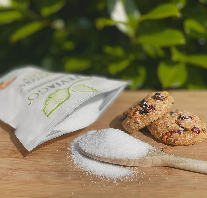 Steviagoes Sugar (Classic) - The 1:1 Sugar Substitute Made From Erythritol + Stevia (98% Reb-A), 0 Calories, Vegan, Suitable For Keto Diet And Low Carb Diet, 1Kg 1Kg (Pack Of 1) - NewNest Australia