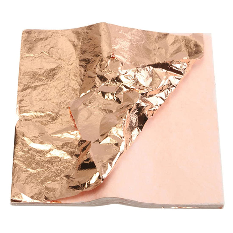 100 Sheets Imitation Gold Leaf for Art, Crafts Decoration, Gilding Crafting, Frames, 5.5 by 5.5 Inches - NewNest Australia