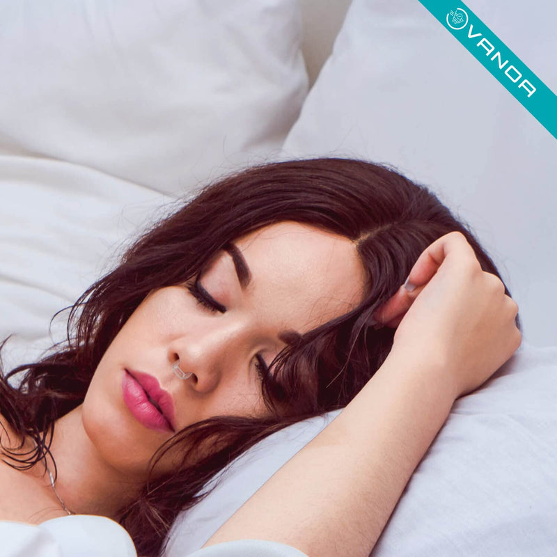 Vanoa Premium Snore Stopper, Set Of 2 Including Anti-Snoring Tips ‚ Relaxed And Peaceful Sleep ‚ Nose Clip Against Snoring ‚ Bpa-Free ‚ Odorless ‚ Universal Size Transparent - NewNest Australia