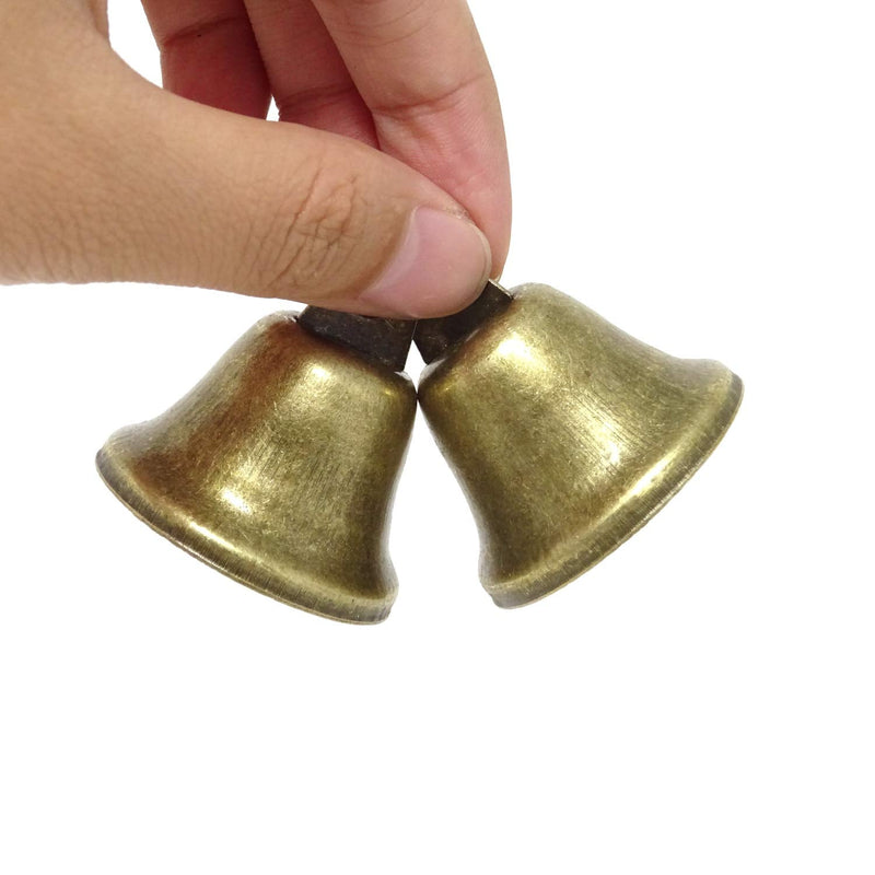 Honbay 20PCS 38mm/1.5inch Vintage Bronze Jingle Bells for Dog Potty Training, Housebreaking, Making Wind Chimes,Christmas Bell and etc - NewNest Australia