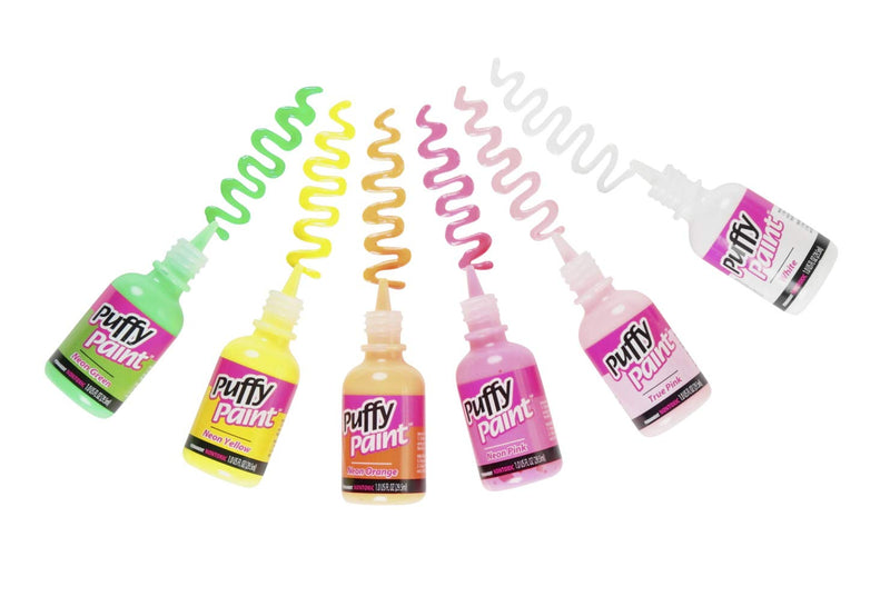 Tulip Puffy 3D Paint, Neon Colors, Set of 12 - NewNest Australia