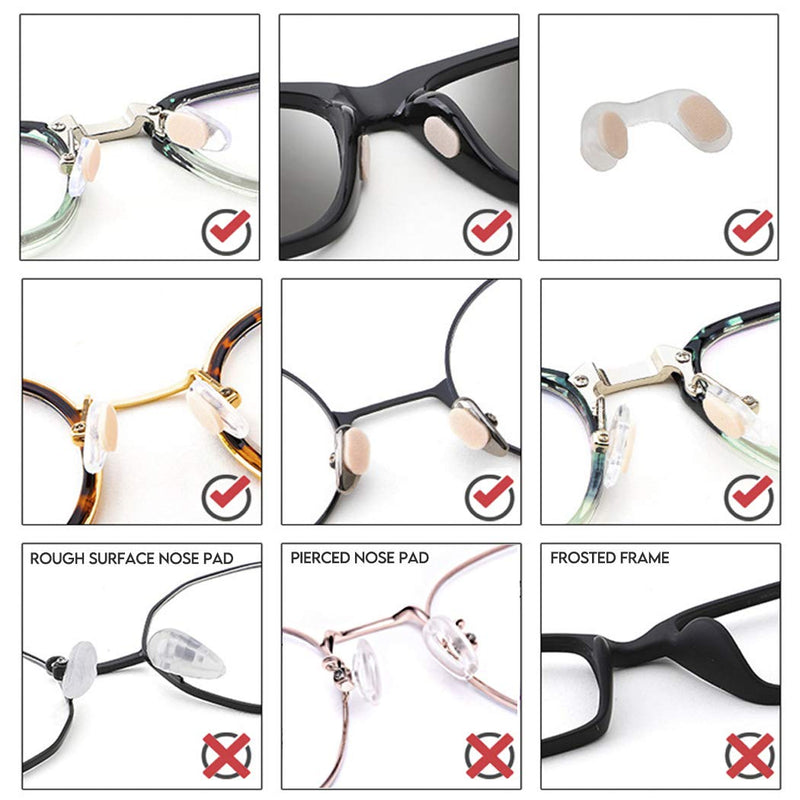 48 Pairs Soft Foam Nose Pads, Self Adhesive Nose Pads Anti-Slip Nosepads for Eyeglasses Sunglasses Reading Glasses, Comfortable and Protect The Makeup (Nude Color) 48 Pairs Oval Nude Color - NewNest Australia