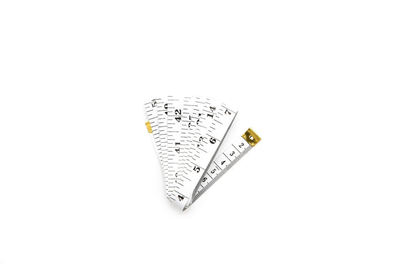 Soft Tape Measure Double Scale Body Sewing Flexible Ruler for Weight Loss Medical Body Measurement Sewing Tailor Craft Vinyl Ruler, Has Centimetre Scale on Reverse Side 60-inch（White） - NewNest Australia