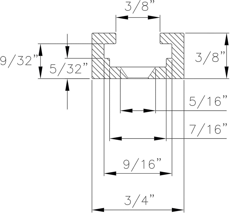 POWERTEC 71066 Double-Cut Profile Universal T-Track with Predrilled Mounting Holes, 36" 1PK - NewNest Australia