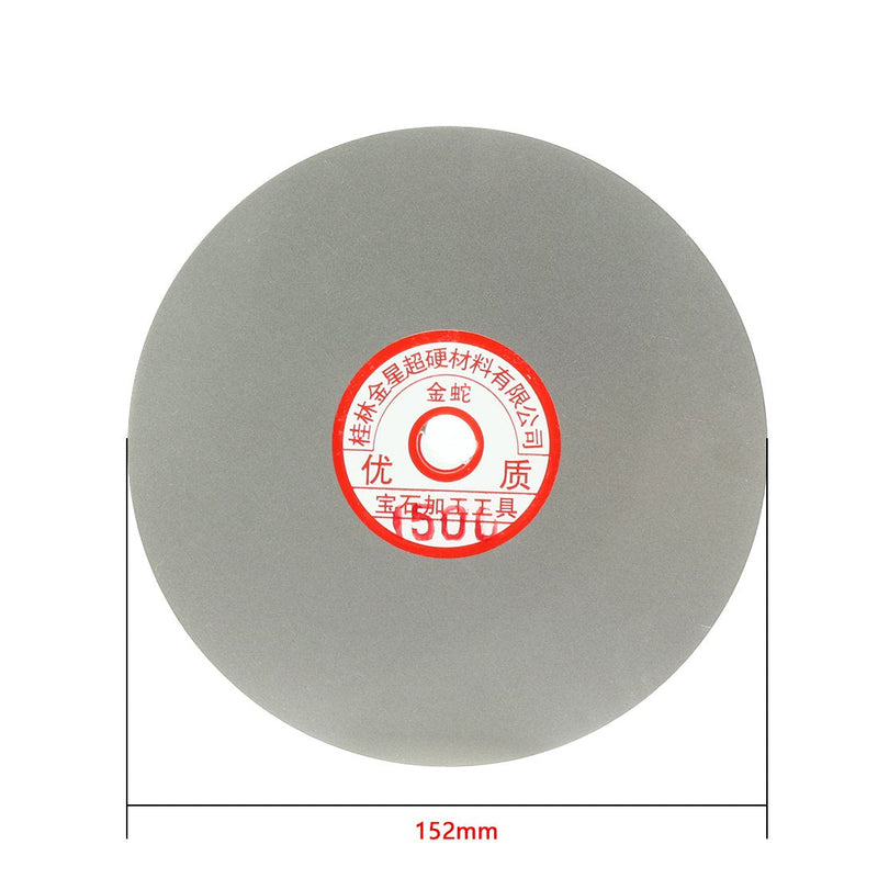 uxcell 6-inch Grit 1500 Diamond Coated Flat Lap Wheel Grinding Sanding Polishing Disc - NewNest Australia