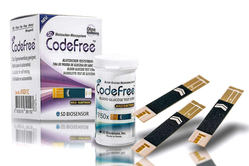 CodeFree blood sugar test strips, pack of 50, diabetes tests for checking blood sugar (diabetes) - NewNest Australia