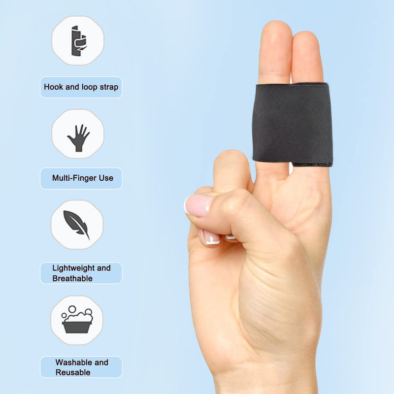 VerteLife Neoprene Finger Splint Thumb Brace Protector Finger Support Comfortable Breathable Finger Tape Finger Guard Relieve Finger Joint Pain Style-1 M - NewNest Australia